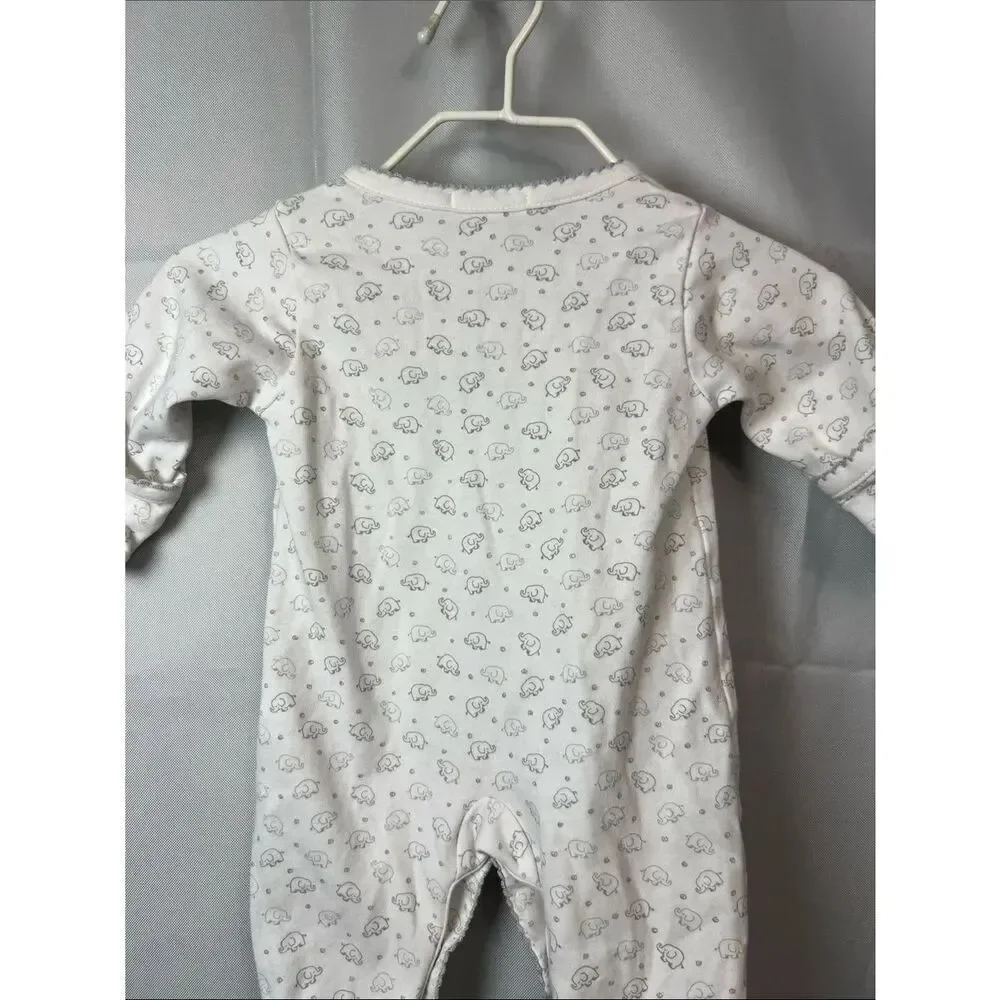 Kissy Kissy Pima cotton baby elephant print footie Newborn